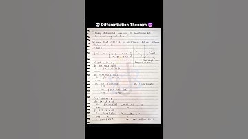 Differentiation | Class 11 | Theorems Of Differentiation | Anti Integration | Continuity |