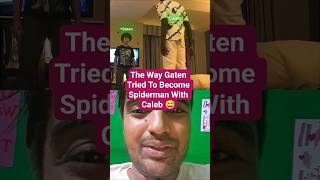 Gaten Tried Becoming Spider-Man With Caleb 😅🔥