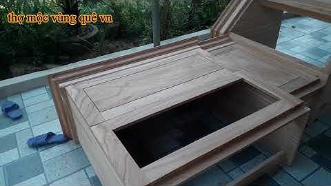 Thi công tủ bếp xoan chun cực đẹp,mẫu tủ bếp gỗ xoan-thợ mộc vùng quê vn