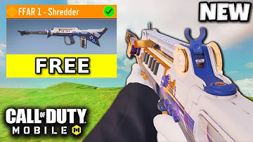 *NEW* FREE LEGENDARY FFAR - SHREDDER in COD MOBILE 🤯