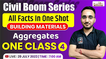 Building Materials Civil Engineering One Shot | Aggregates | SSC JE Civil Boom Series | Avnish Sir