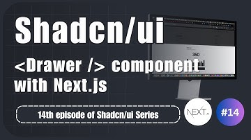 Drawer with Shadcn UI in your Next js projects | Part 14
