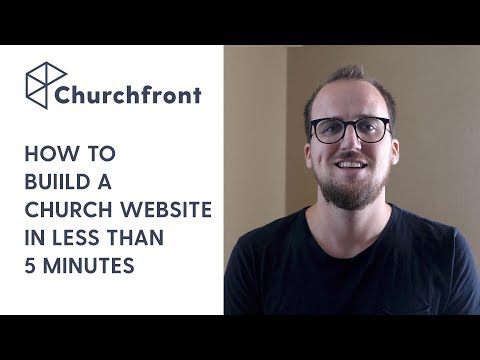 HOW TO BUILD A CHURCH WEBSITE IN LESS THAN 5 MINUTES