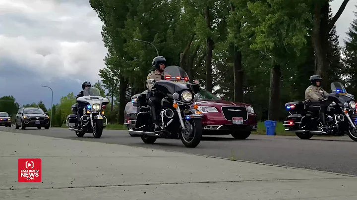 Funeral procession for Shelley officer who suffere...
