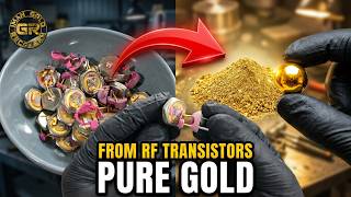 Gold Recovery from 2 leg RF Transistors | Gold Recovery From Transistors | Gold Recovery