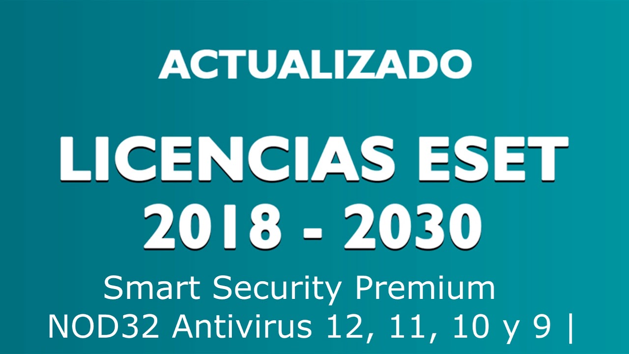 licencia para nod32 9 gratis 2018