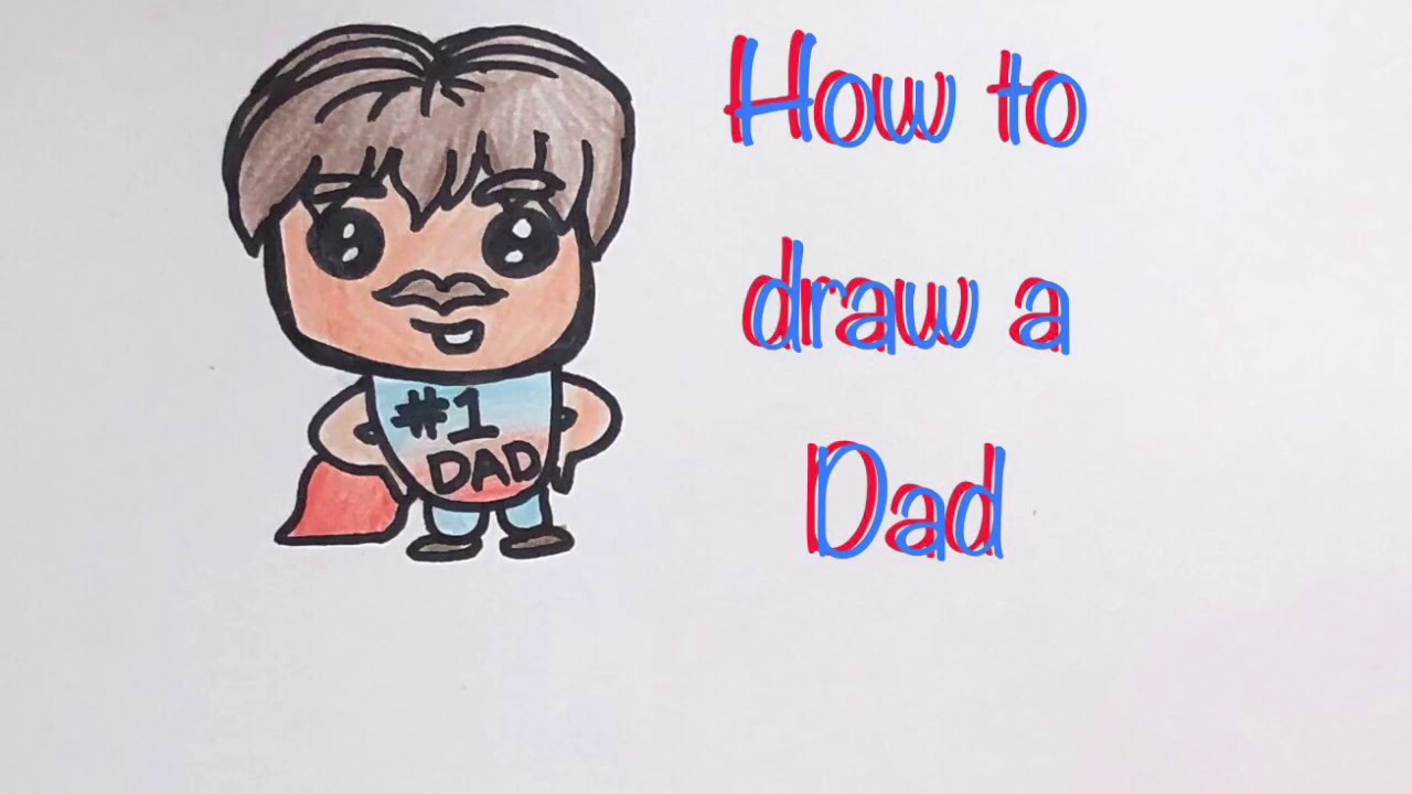 How to draw a Super Dad for Father’s Day/ Easy drawing tutorial - YouTube