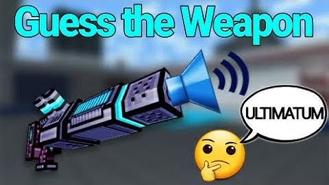 Pixel Gun 3D | Guess the Weapon by its sound