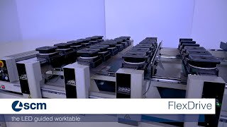 FlexDrive | The new SCM guided work table for your CNC Machining Centre