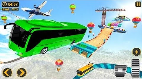 Impossible Bus Stunt driving 2022 - Maga Ramp Racing Driving Simulator Android gameplay