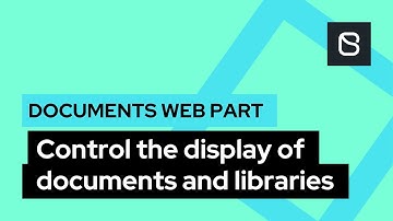 Control the display of documents and libraries in SharePoint | Documents Web Part