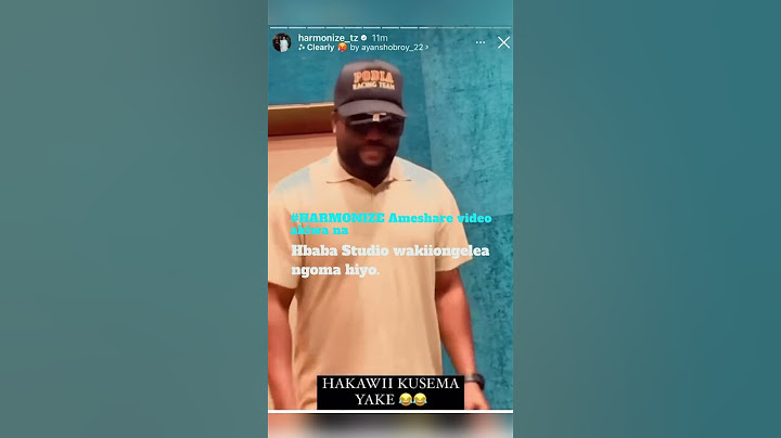 #HARMONIZE Ameshare video akiwa na @hbaba_ Studio wakiiongelea ngoma hiyo.