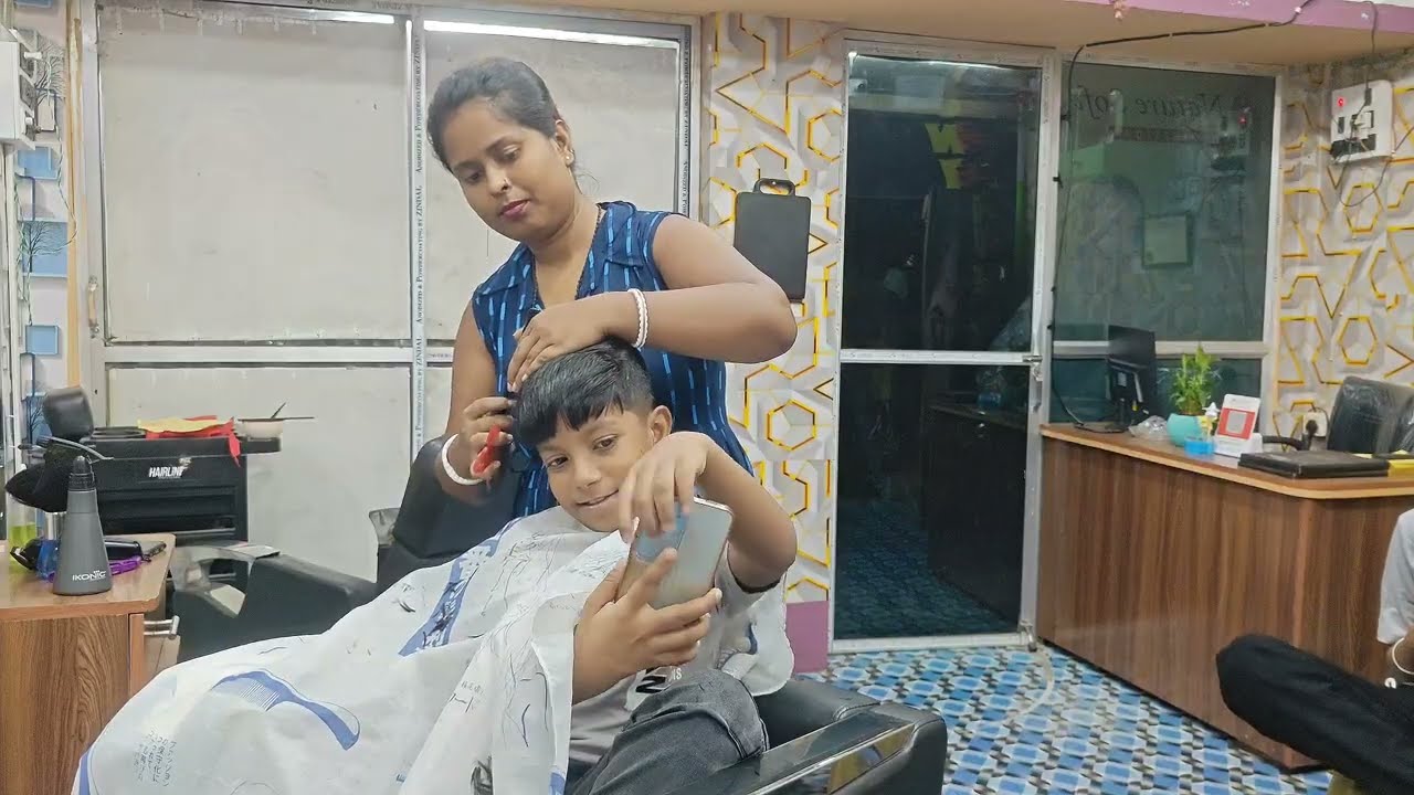 Normal Haircut Tutorial | Haircut For School Boy At Barbershop 