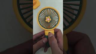 Cute Mini USB Fan 🔥 Portable Rechargeable Fan Review | 😍 Summer Gadget #gadgets #shorts