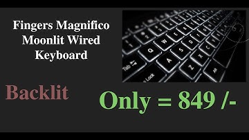 Fingers Magnifico Moonlit Wired  Keyboard With a Great Backlit