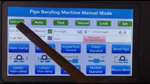 Semi automatic pipe bending machine operation whatapp and wechat +8615165606902