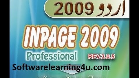 Inpage 2009 in Urdu and Hindi Complete Tutorials