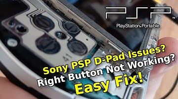 Sony PSP D-Pad Issues? Right Button Not Working? Easy Fix!