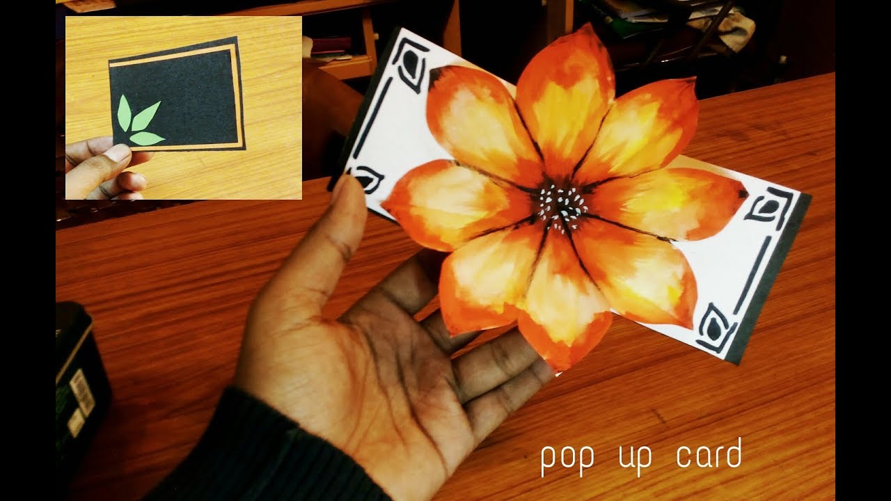 DIY 3D small flower POP UP card Crafts-Handmade Craft- Mother’s Day ...
