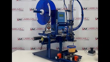 LabelMill, LM1012 Smart Tamp Semi-Automatic Label Applicator for Containers & Blocks of Cheese