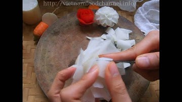 Cách tỉa hoa hồng từ củ cải trắng