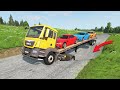 Cars vs Giant Pit Deep Water vs vs Massive Potholes - BeamNG.Drive | BeamNG Nation #48