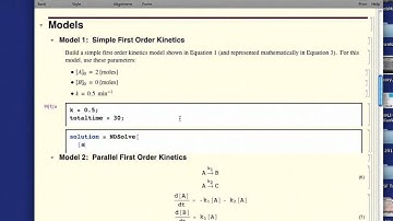 Using Mathematica to model chemical kinetics