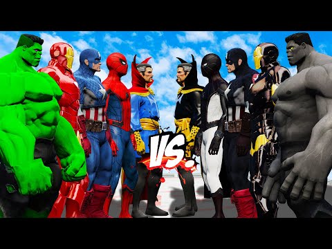 THE AVENGERS VS THE DARK AVENGERS - MARVEL BATTLE - EPIC SUPERHEORES WAR