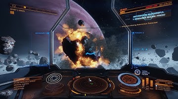 Elite: Dangerous Beta - Asteroid Explosion