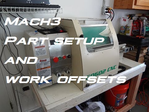 G0602 Mach3 Turn How To Set Part Zero and Work Offsets