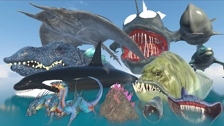 Legendary & Scp Sea Monsters 3D Size Comparison | Sea Eater Vs Colossal Whale Vs SCP-3000 VS SCP-169