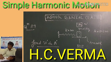 Solution # 27/ Simple Harmonic Motion/  H.C.VERMA/ IIT - JEE