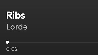 Ribs Karaoke Male (-6) | Lorde