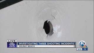 3 shootings investigated in Delray Beach