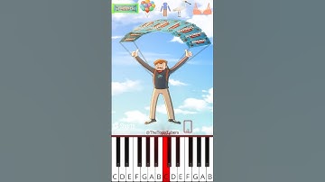 Can Mr.Beast Fly With Featable Parachute (@TheToonTubers) - Octave Piano Tutorial