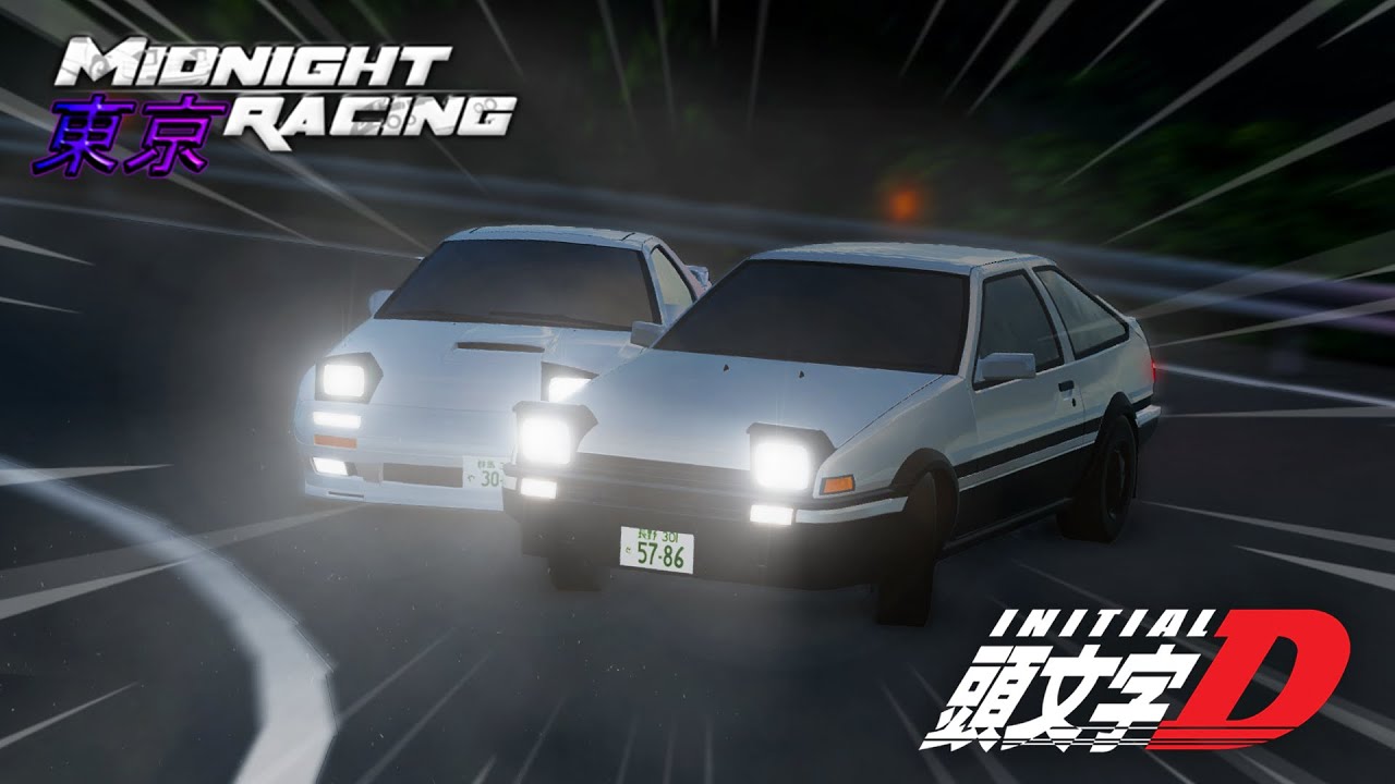 FC3S vs AE86 (Initial D) - Midnight Racing: Tokyo (Recreation) - YouTube