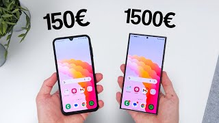 Samsung Galaxy de 150€ vs 1500€