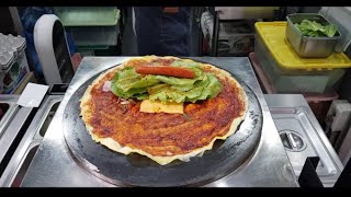 중국 길거리 음식 '지엔빙' 샌드위치 / Chinese style Subway Sandwich (Jiangbing, 煎饼＆油条)