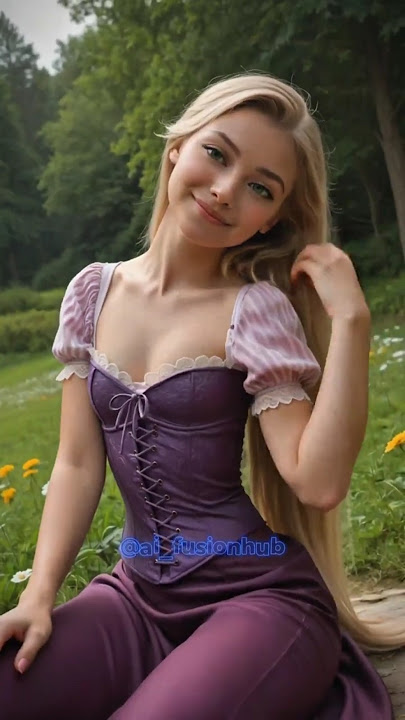 Imagine Tangled in Real Life: What Would Rapunzel Be Like?πΈπ°οΈπΈ#livingcartoon #tangled #rapunzel