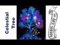 LIVE: 🔴 Galaxy Tree Easy Acrylic painting techniques step by step | TheArtSherpa