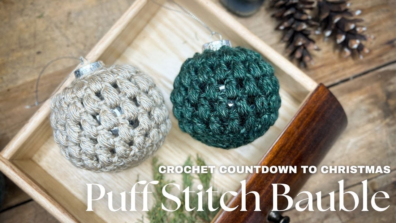 День 21 | Обратный отсчёт до Рождества | Игрушка, связанная крючком, объёмный узор