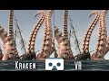 The Kraken attacks a Ship: Virtual Reality Sea Monsters scary 3D Video for VR Box, Oculus, Gear VR