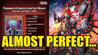 The NEW Yu-Gi-Oh! BANLIST was ALMOST PERFECT...