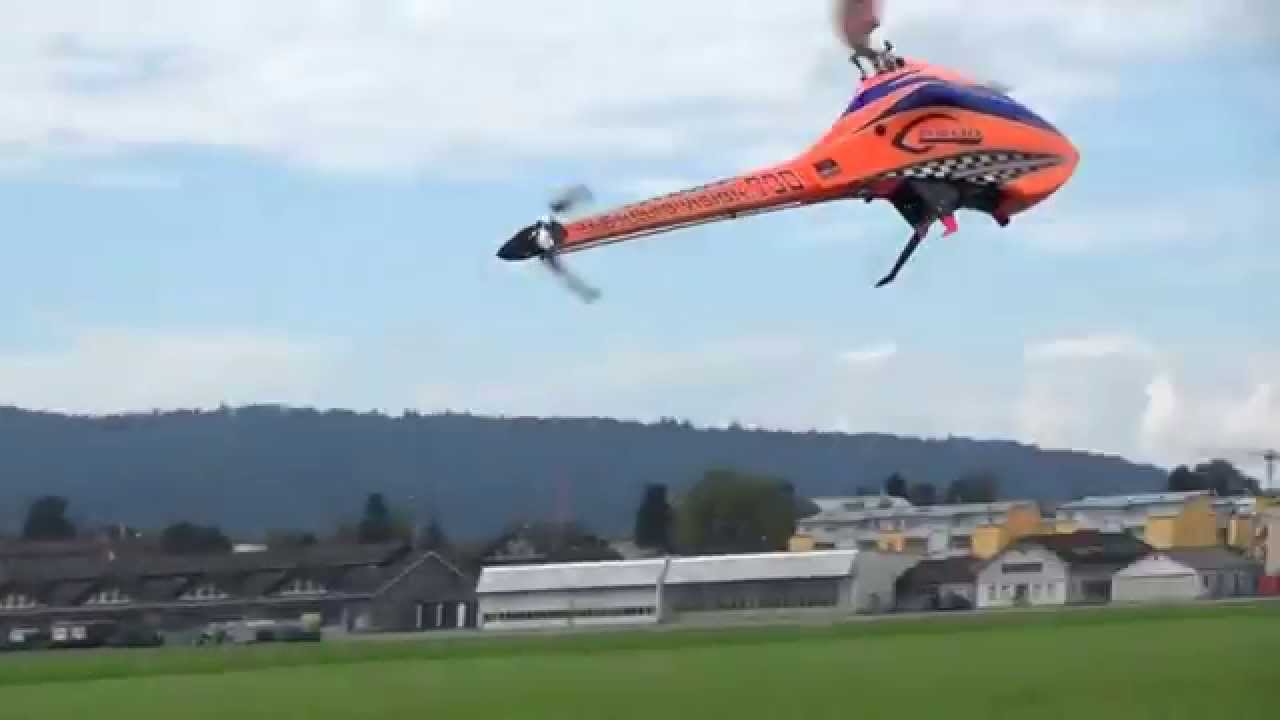 Rc Goblin 700 Speed the Pilot is Jürg Schwendimann at Familly Flightday 2014