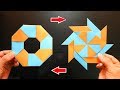 Como hacer una Estrella ninja transformable origami de papel FACIL de hacer