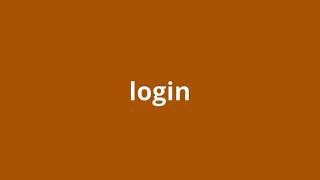 what is the meaning of login