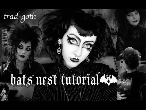 Gothic Bats Nest Hair Tutorial | Peapanic