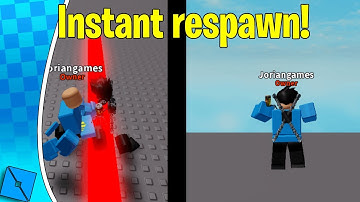 HOW TO MAKE A INSTANT RESPAWN || NO scripts!!!