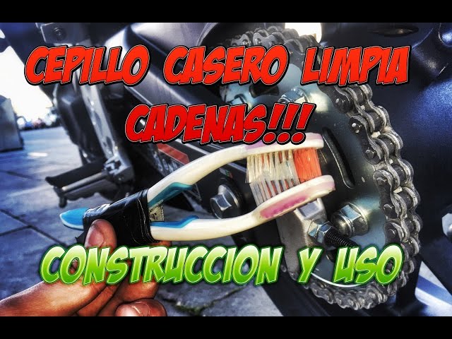 ▫ Cepillo para limpiar cadenas de moto ☑