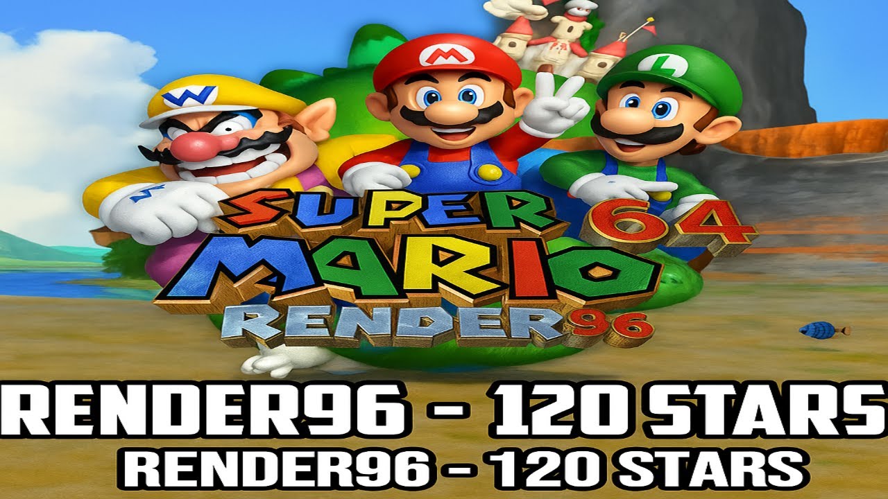 Super Mario 64 Render 96 RTX 100% walkthrough